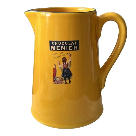 Chocolat Menier 7 1/2” French porcelain pitcher - Picture 2 of 6